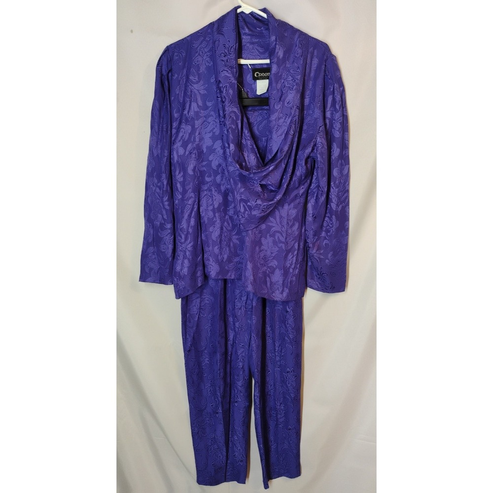 Choon California Vintage Women's 2pc Sz 8‎ Dress Shirt Slacks Pants Outfit